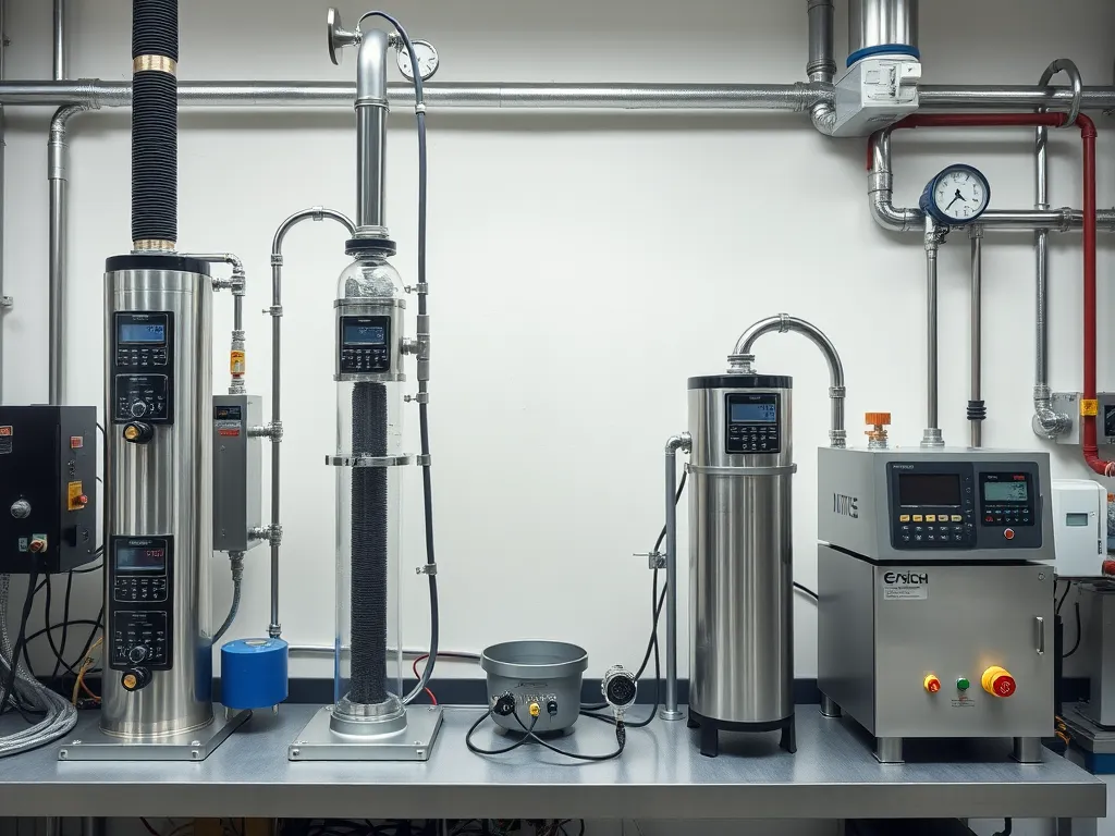 Laboratory equipment for AASHTO T209 determining maximum specific gravity of asphalt mixtures.