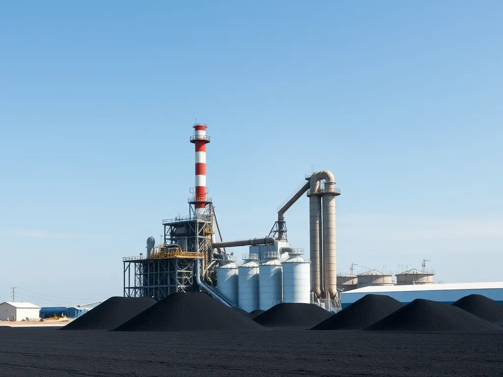 A modern asphalt plant showcasing advanced asphalt composites production technology.
