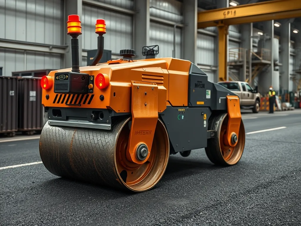Advanced asphalt roller demonstrating modern asphalt technologies for road construction.