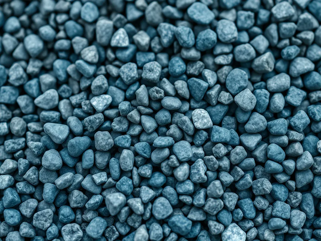 High-quality aggregates used for testing methods in construction projects.