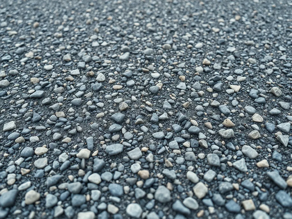 Close-up view of various shapes and textures of aggregates on a surface, emphasizing their significance in construction and design.