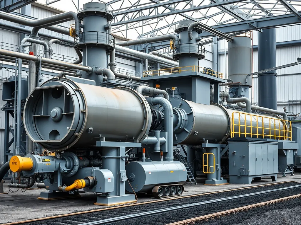 Industrial equipment used for asphalt additives mixing in road construction