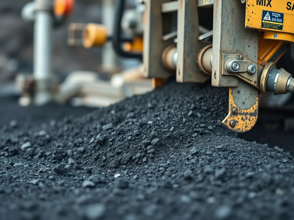 Asphalt mix being laid on a road surface, showcasing common challenges in asphalt curing.