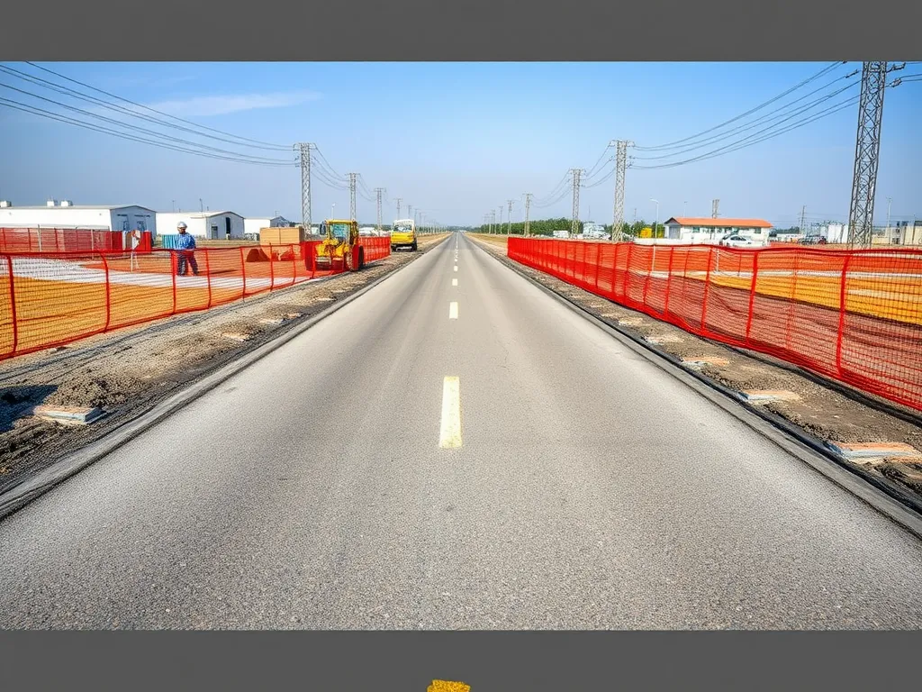 Paved road showcasing effective asphalt curing techniques for improved durability and cost savings.