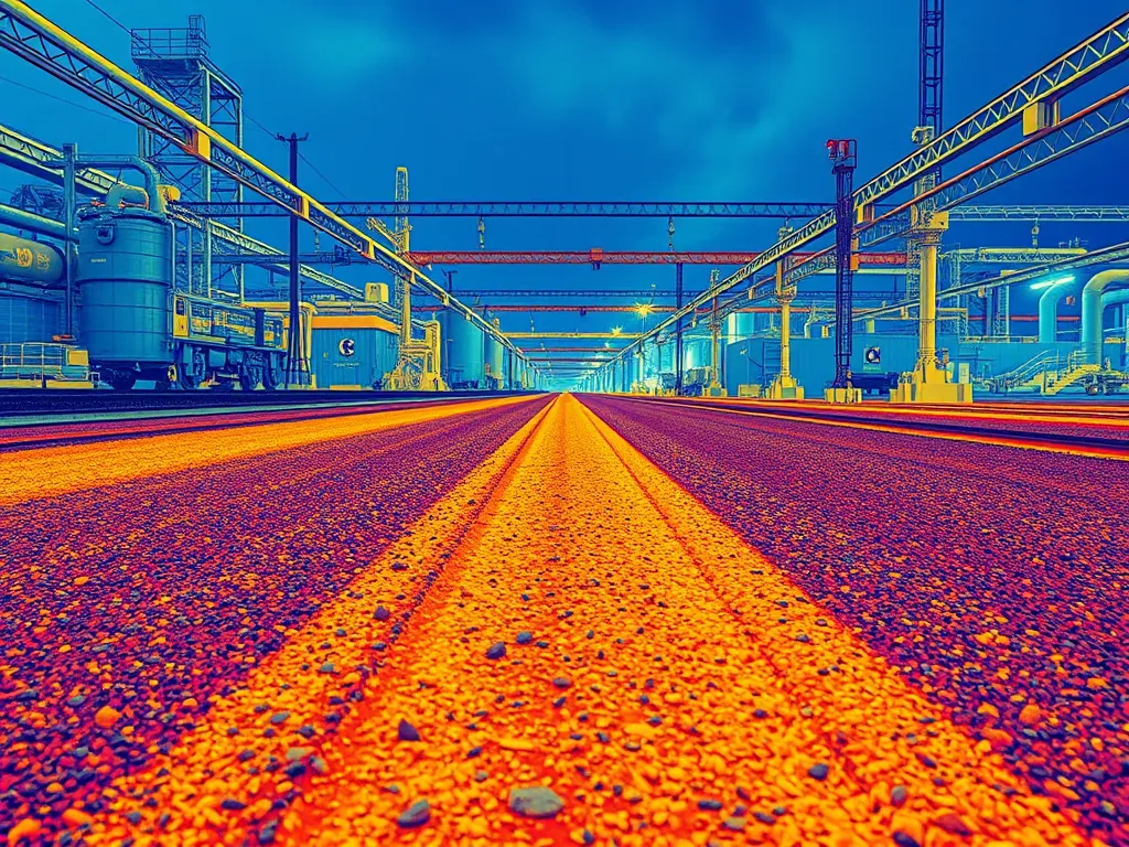 A vibrant view of a road showcasing asphalt density, illustrating its significance in construction.