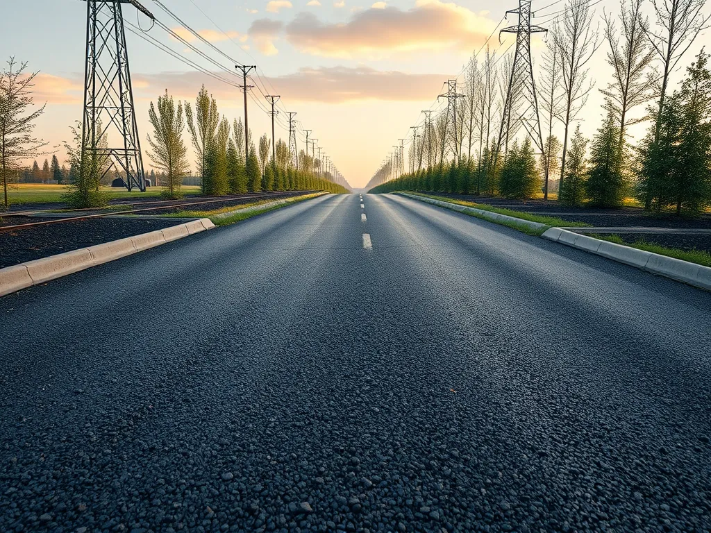 A well-maintained asphalt driveway showing clear costs associated with installation.