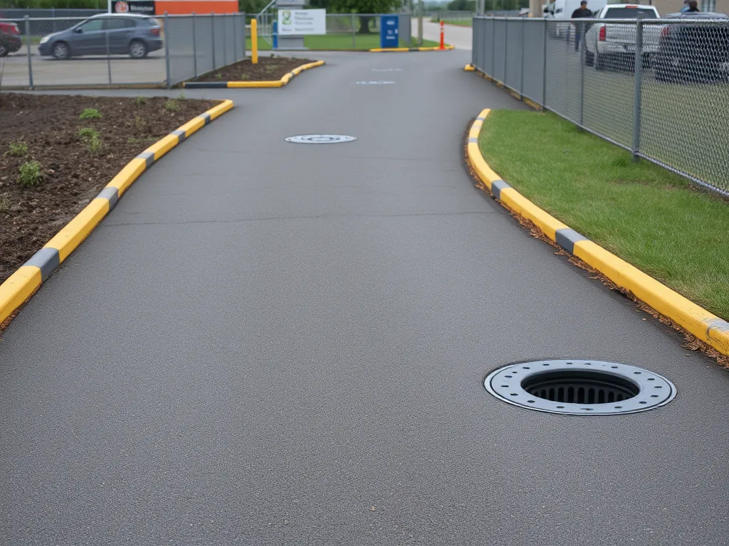 Proper drainage systems in asphalt driveways to enhance longevity