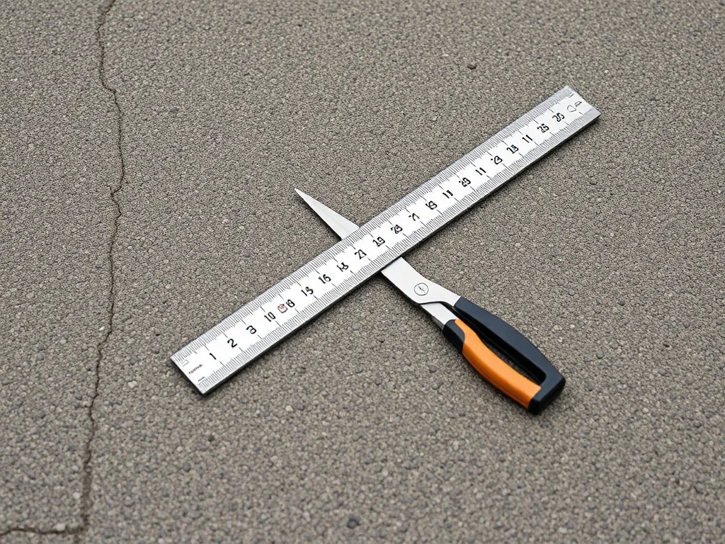 Measuring tools for inspecting the health of asphalt driveways