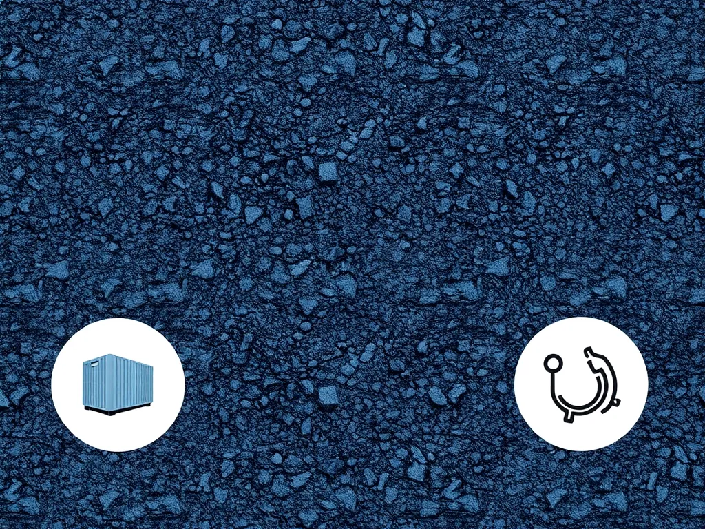 Close-up view of textured asphalt surface highlighting durability features.