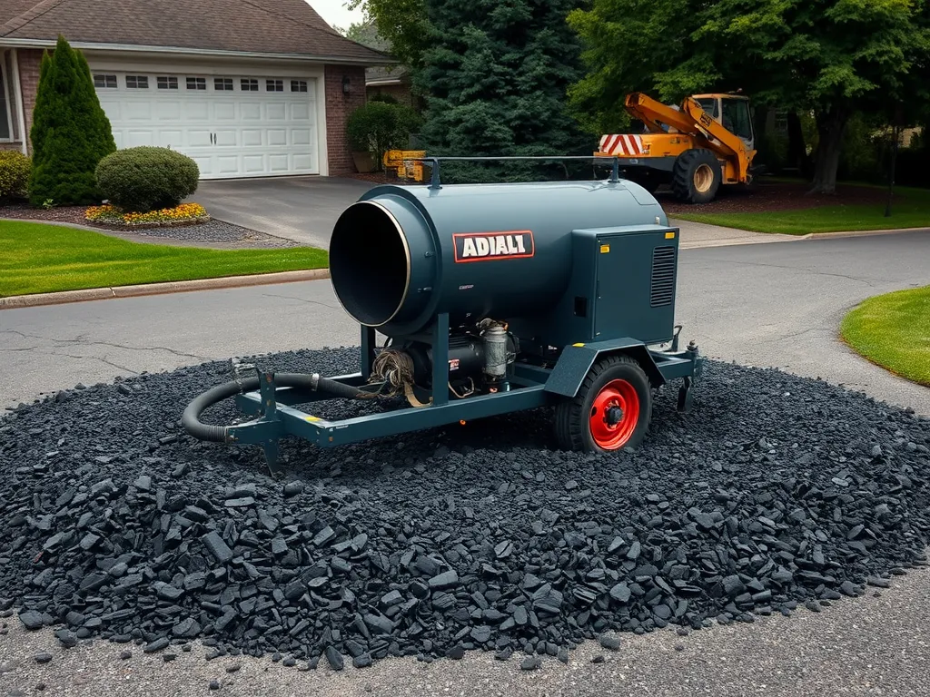 Asphalt heating machine used for efficient asphalt heating methods
