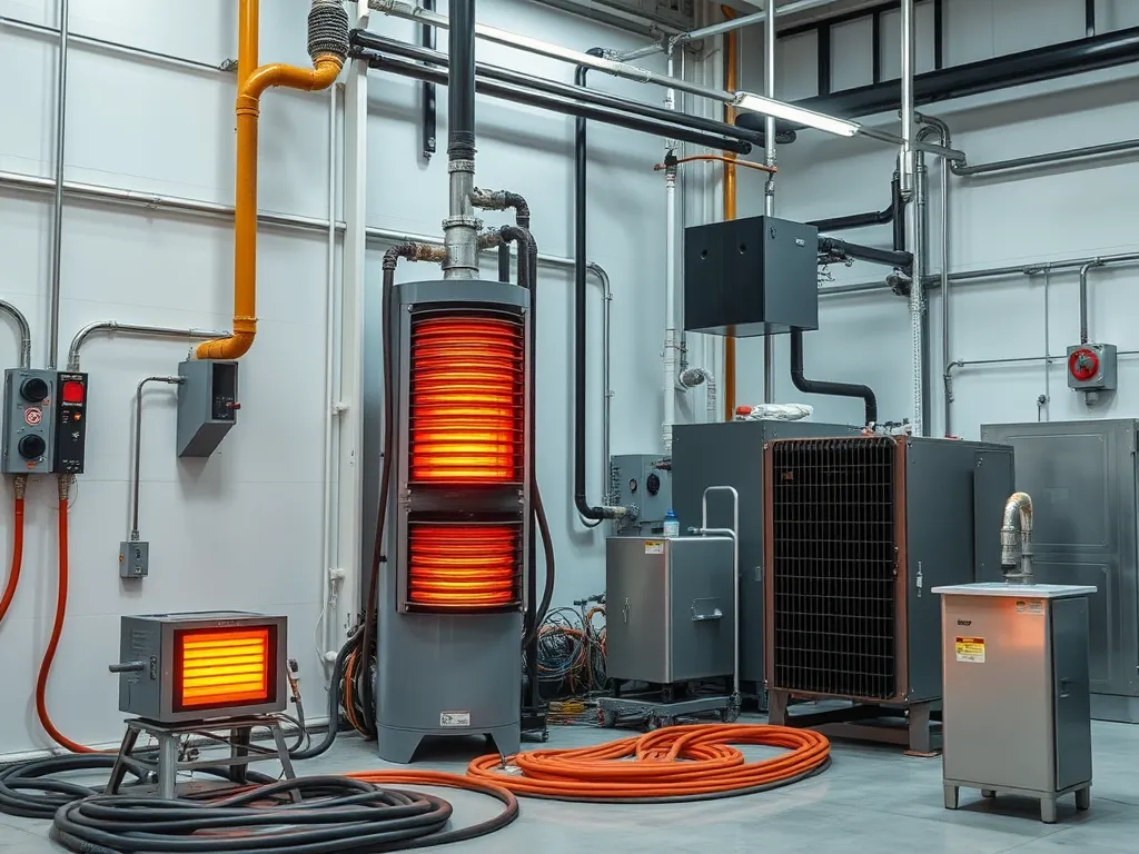 Equipment for asphalt heating methods analyzed in life cycle assessment for improved sustainability.