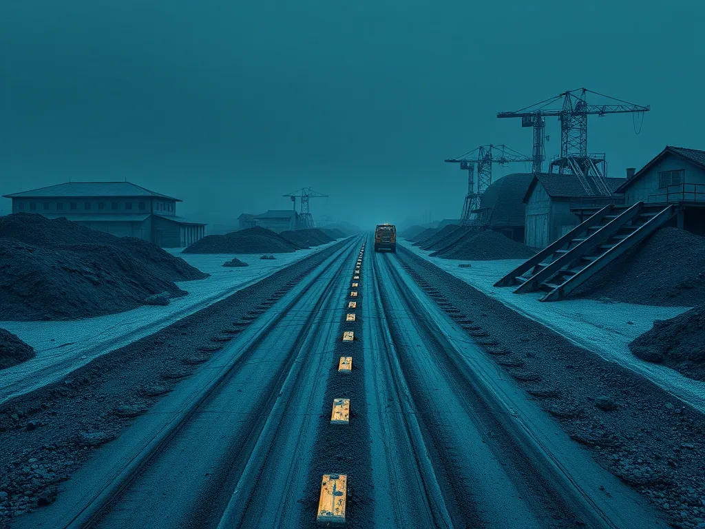 A construction site showcasing asphalt layers, illustrating the evolution of asphalt use in ancient civilizations.