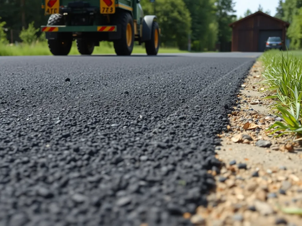 Freshly laid asphalt surface for public infrastructure projects, showcasing durability and quality.