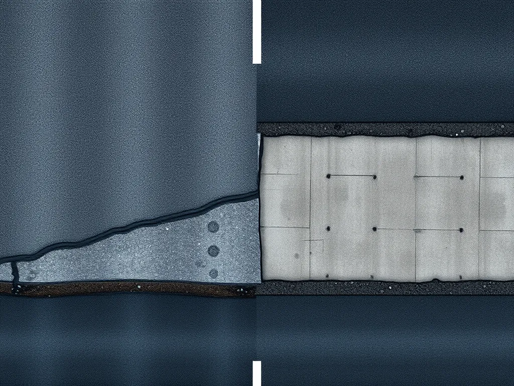 Cross-section illustration showcasing the importance of layering in asphalt durability