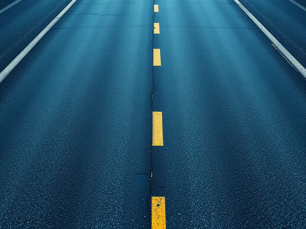 Close-up view of an asphalt road showing wear and maintenance effects, highlighting the importance of upkeep for performance.