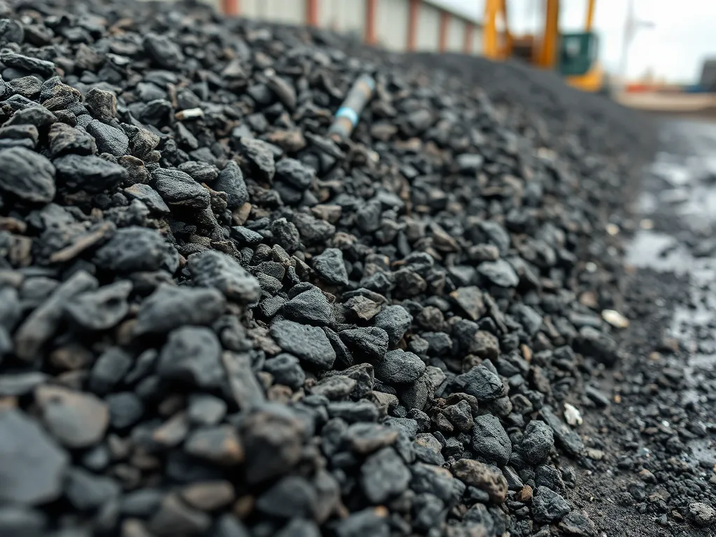 Close-up of asphalt materials used for maintenance, highlighting their role in enhancing property value.