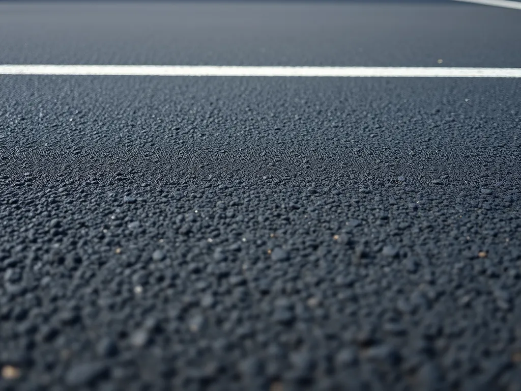 Close-up view of asphalt surface for maintenance scheduling