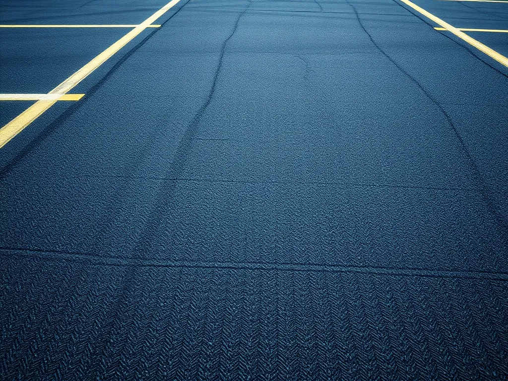 Close-up view of asphalt pavement showing maintenance strategies for varying climates