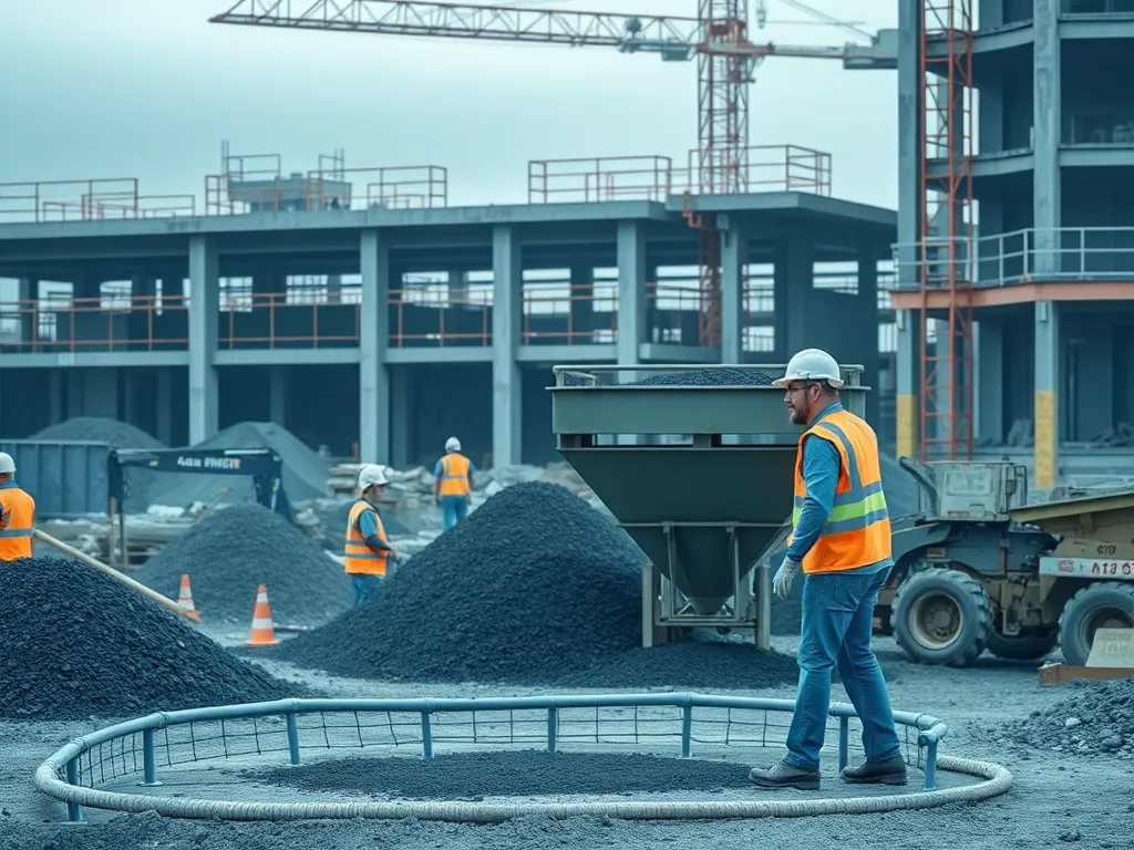 Construction workers selecting the right asphalt mix for paving projects.