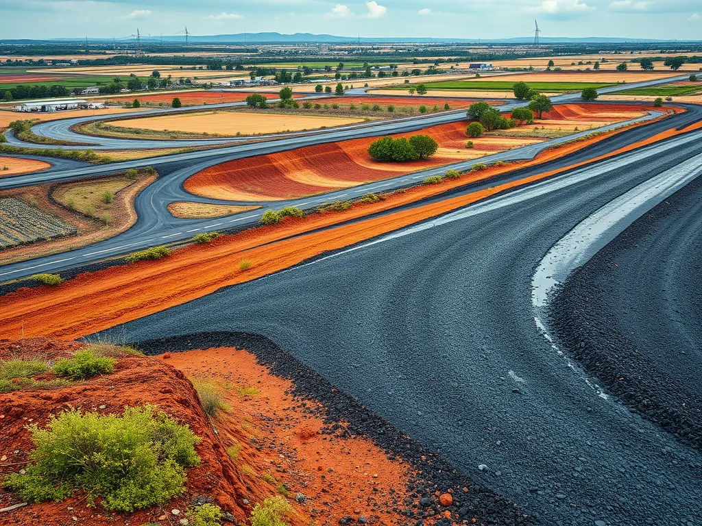 Different types of asphalt mixes illustrating variations suited for diverse climates.