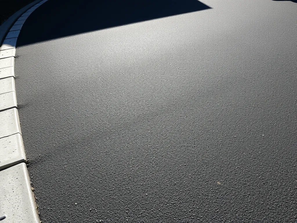 Freshly paved asphalt surface showcasing quality that enhances property values
