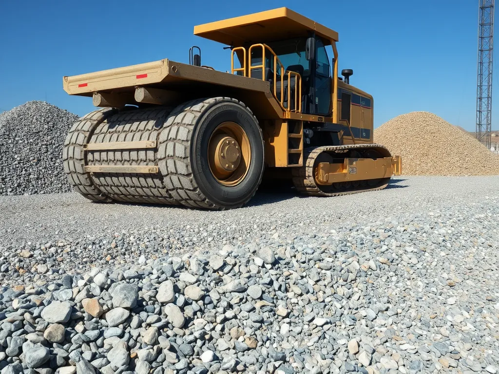 Heavy machinery used for pouring asphalt in a construction site, essential for beginners learning the process.