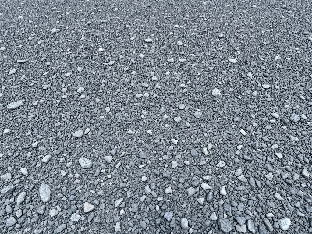 Close-up view of freshly laid asphalt for repair and resurfacing.