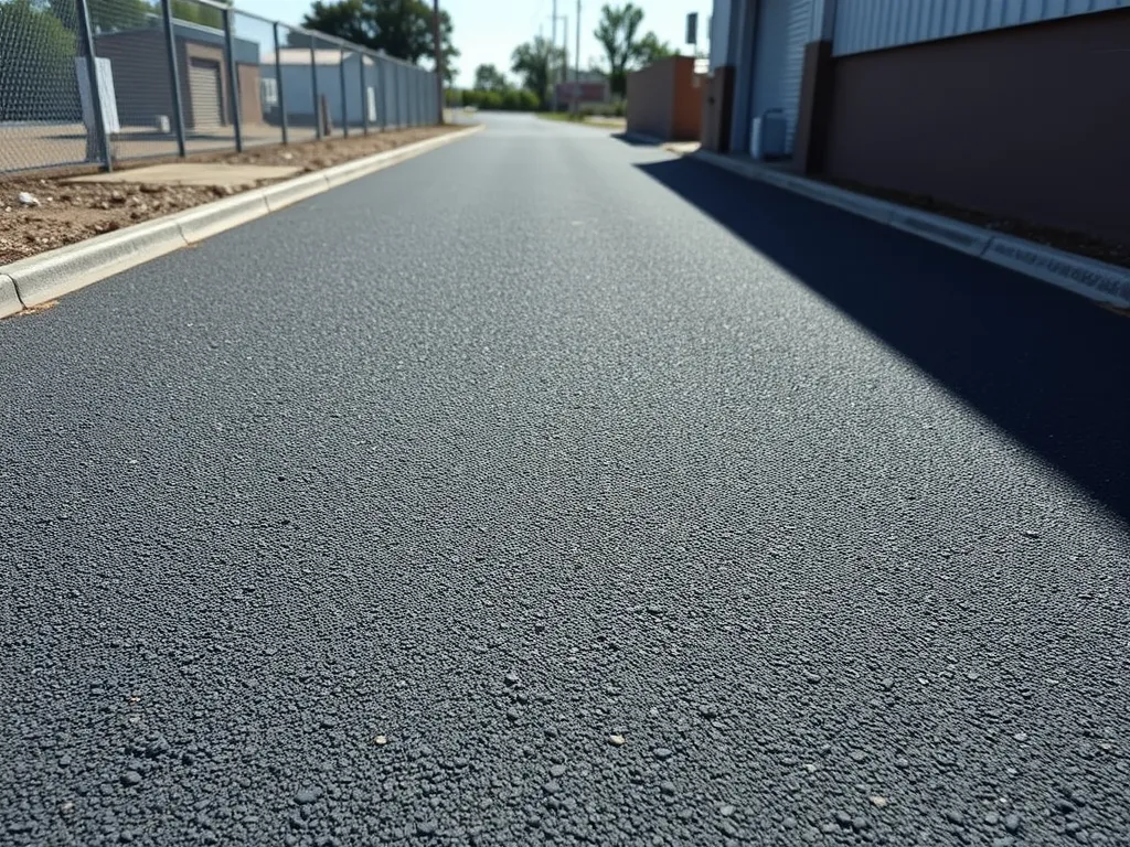 Newly sealed asphalt surface promoting longevity with protective sealants