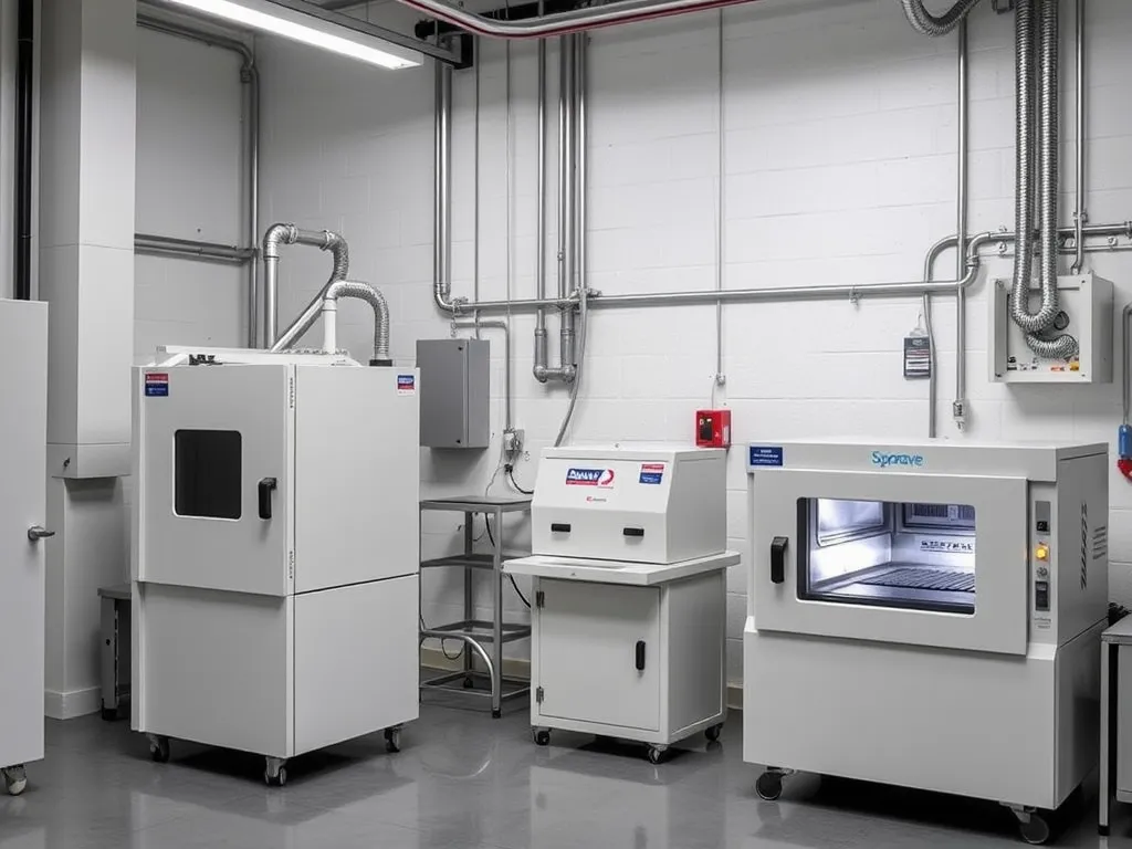 Image of laboratory equipment for conducting asphalt tests, relevant for criteria for selecting asphalt tests.