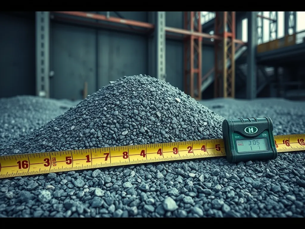 Measurement of gravel for calculating asphalt tonnage