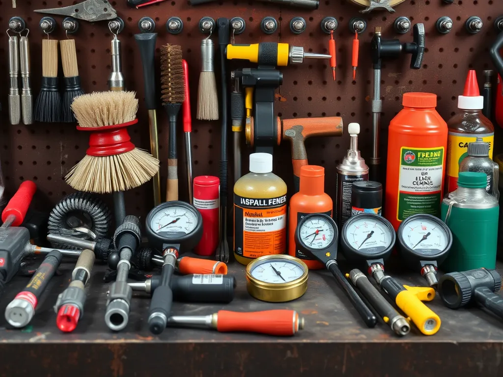 Asphalt tools and maintenance products for preventative care.
