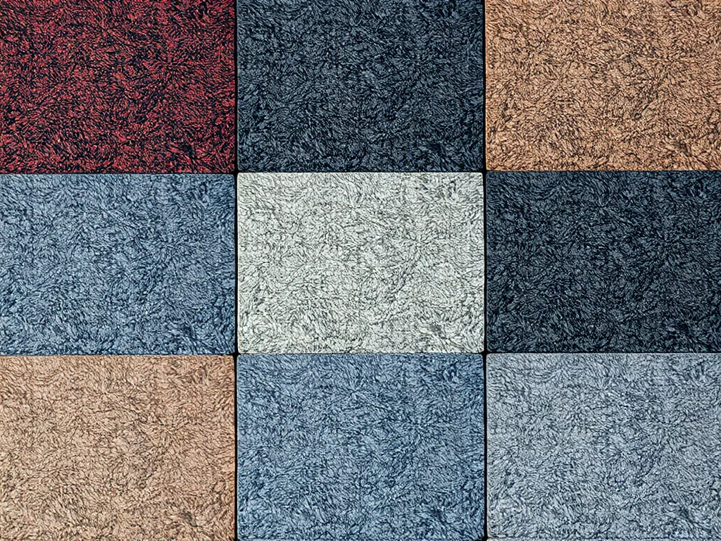 Different asphalt textures and colors illustrating the impact of asphalt on urban development.