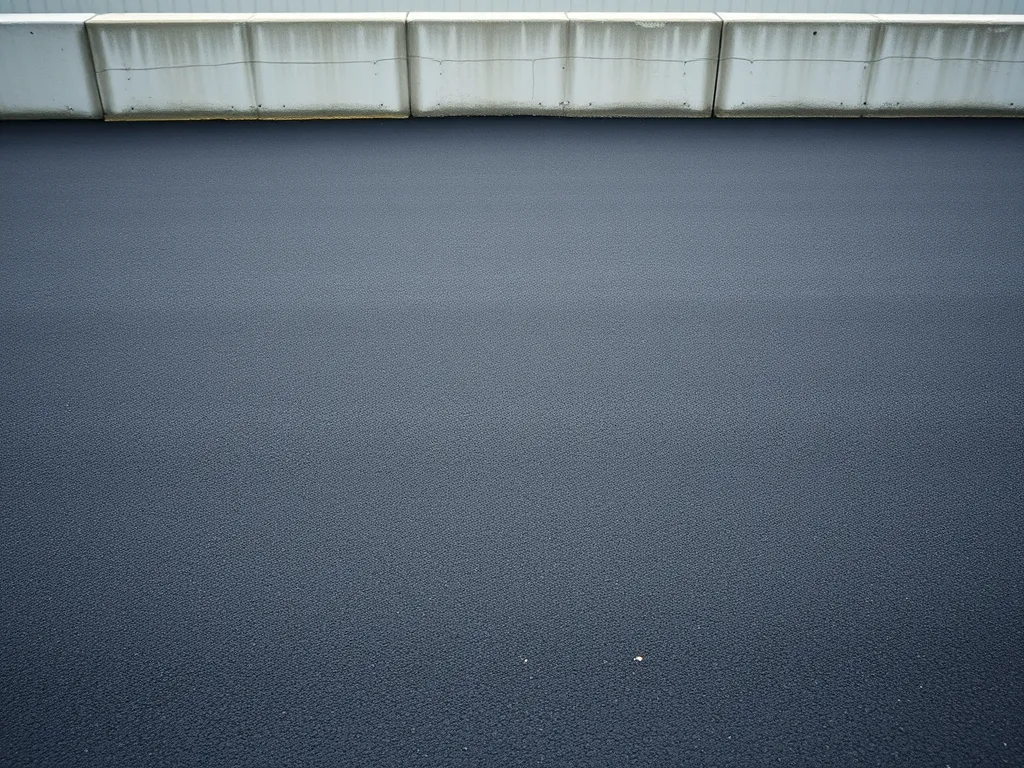 Smooth asphalt pavement surface for comparison with concrete paving
