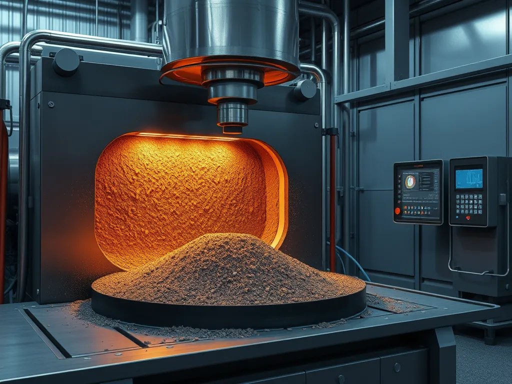 Close-up of heated asphalt mixture showing degradation effects due to high temperature.