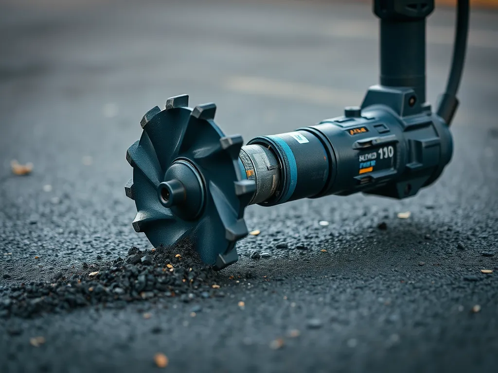 Specialized drill bit designed for drilling into asphalt driveways