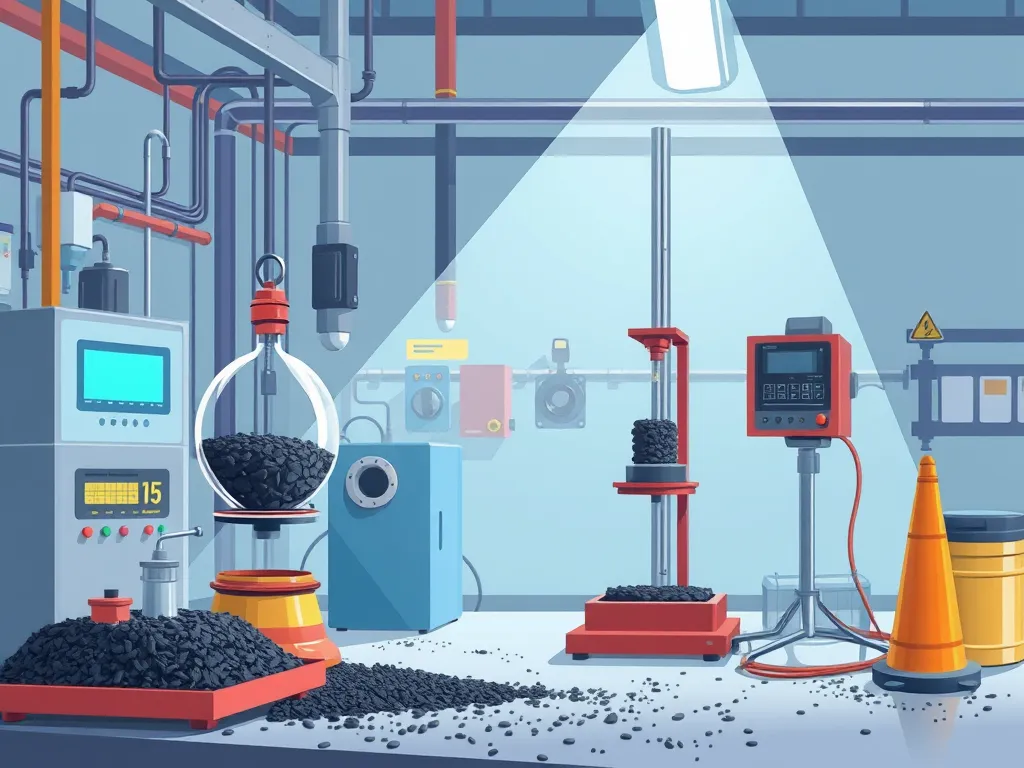 Laboratory setup for ASTM D2041 Theoretical Maximum Specific Gravity and Density Rice Test