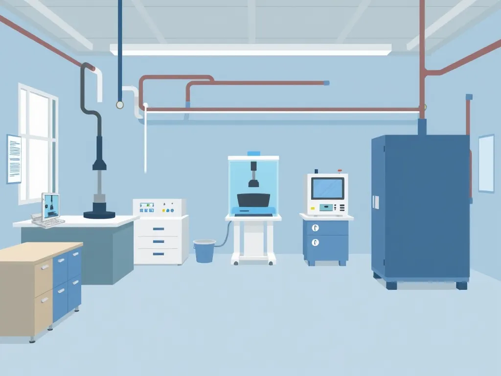 Laboratory setup for ASTM D6927 Marshall Stability and Flow testing with equipment and tools.