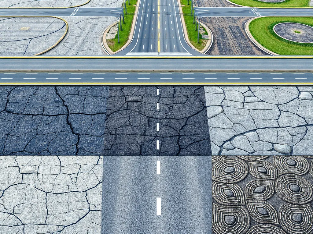 Various asphalt pavement textures demonstrating Marshall Stability and Flow related to ASTM D6927