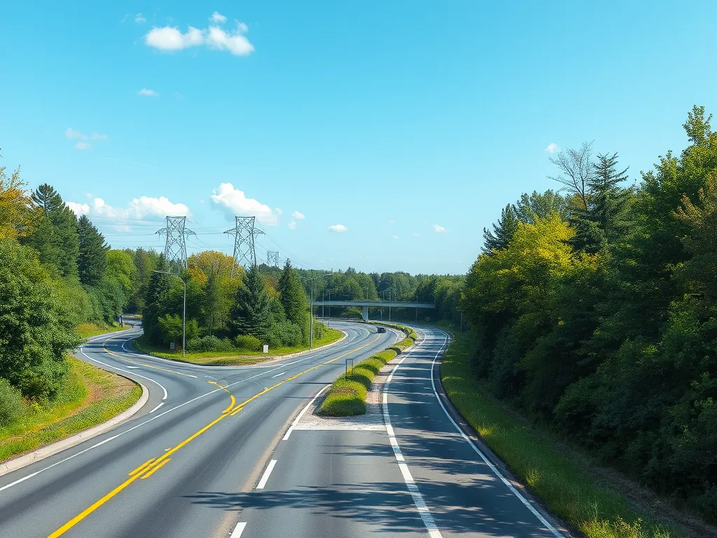 Winding asphalt road showcasing the importance of crack sealing for extending lifespan