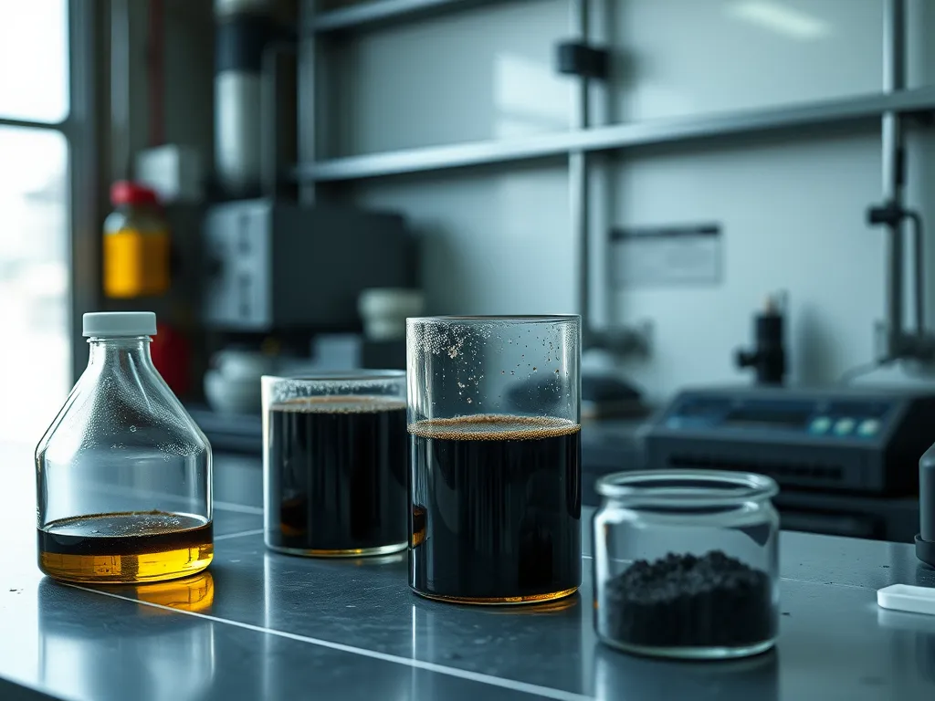 Various samples demonstrating binder homogeneity in a laboratory setting