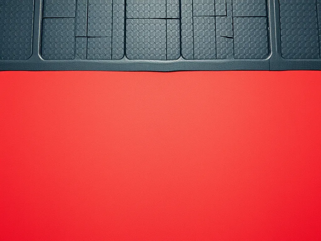 Close-up of bitumen sheets showcasing waterproofing features.