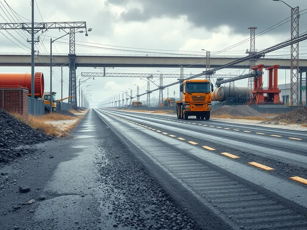 Heavy machinery on a construction site addressing compaction failures in roadwork.