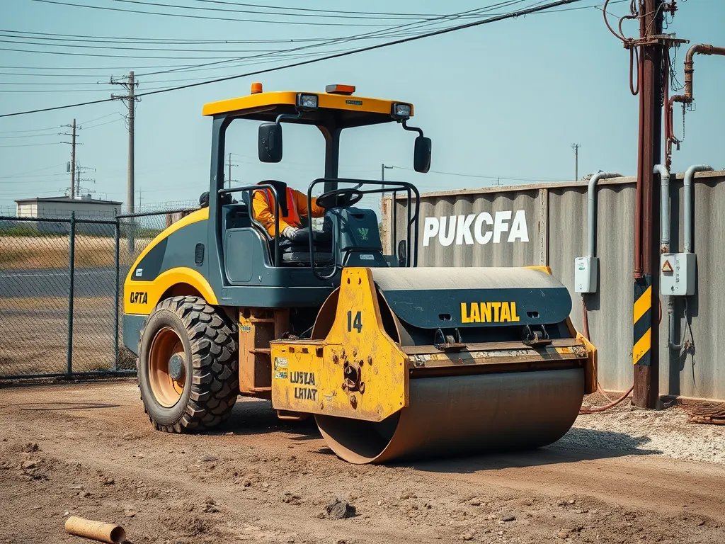Heavy machinery used in construction for addressing compaction failures