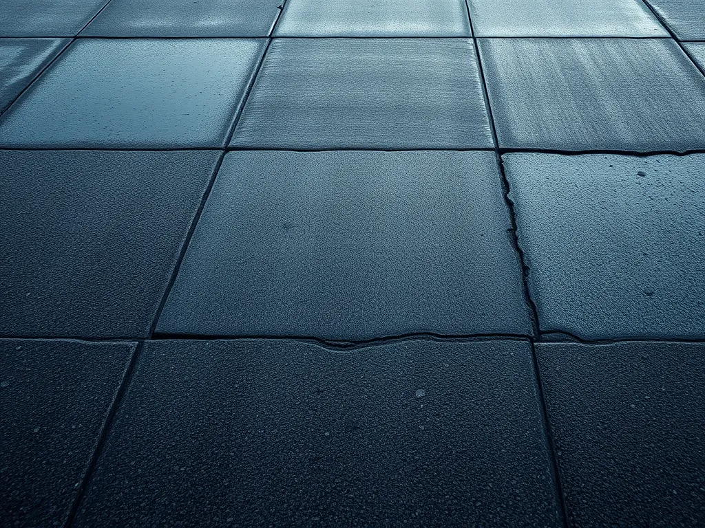 Close-up of asphalt pavement showing cost challenges in advanced asphalt implementation.