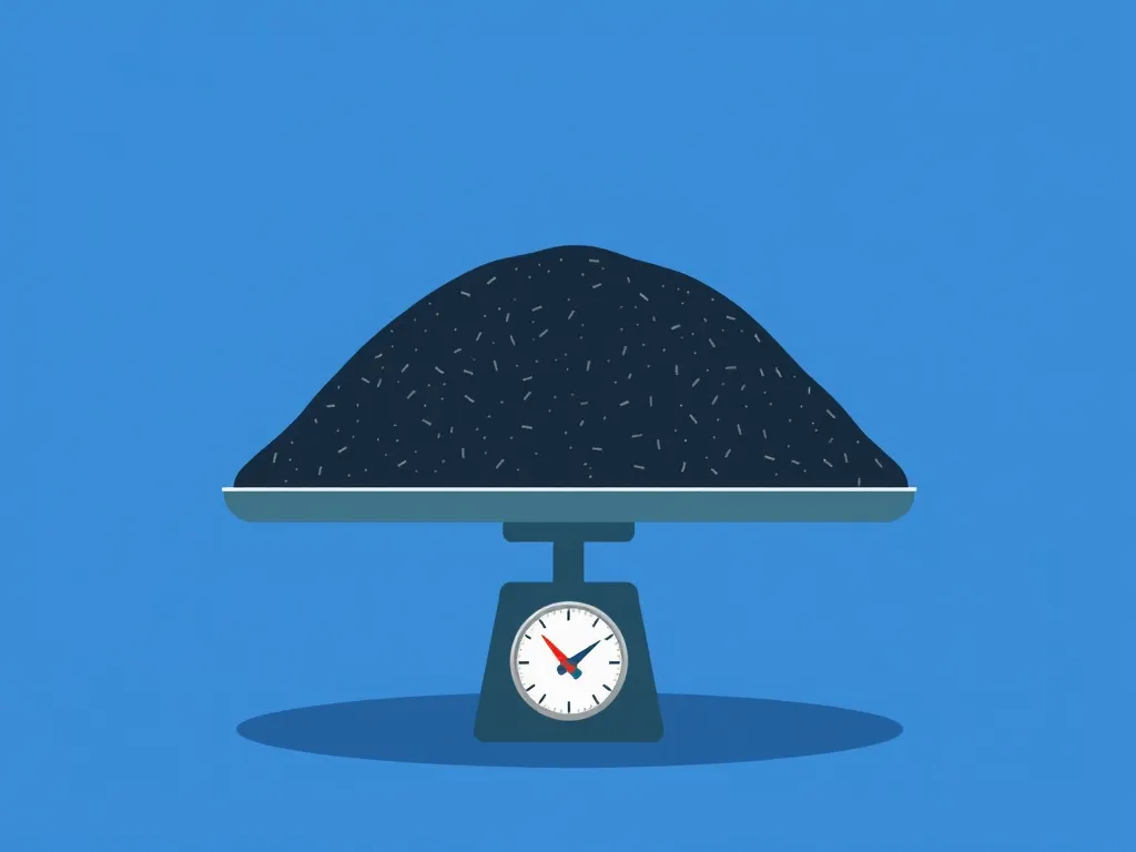 Weighing a cubic yard of asphalt to determine its weight