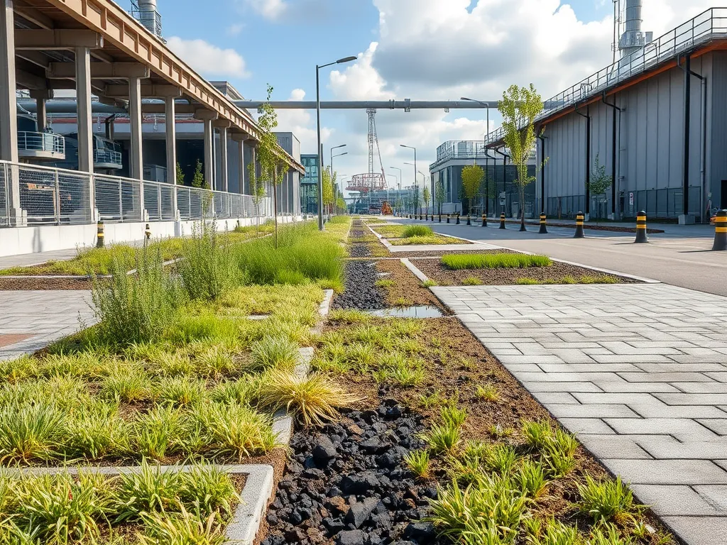 Steps to identify and resolve drainage issues in residential driveways with vegetation and gravel.