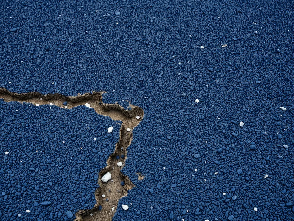 Close-up of eco-friendly asphalt materials used in repairs