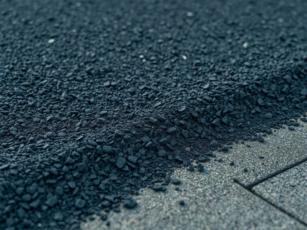 Close-up of asphalt materials illustrating edge and joint aesthetics in construction