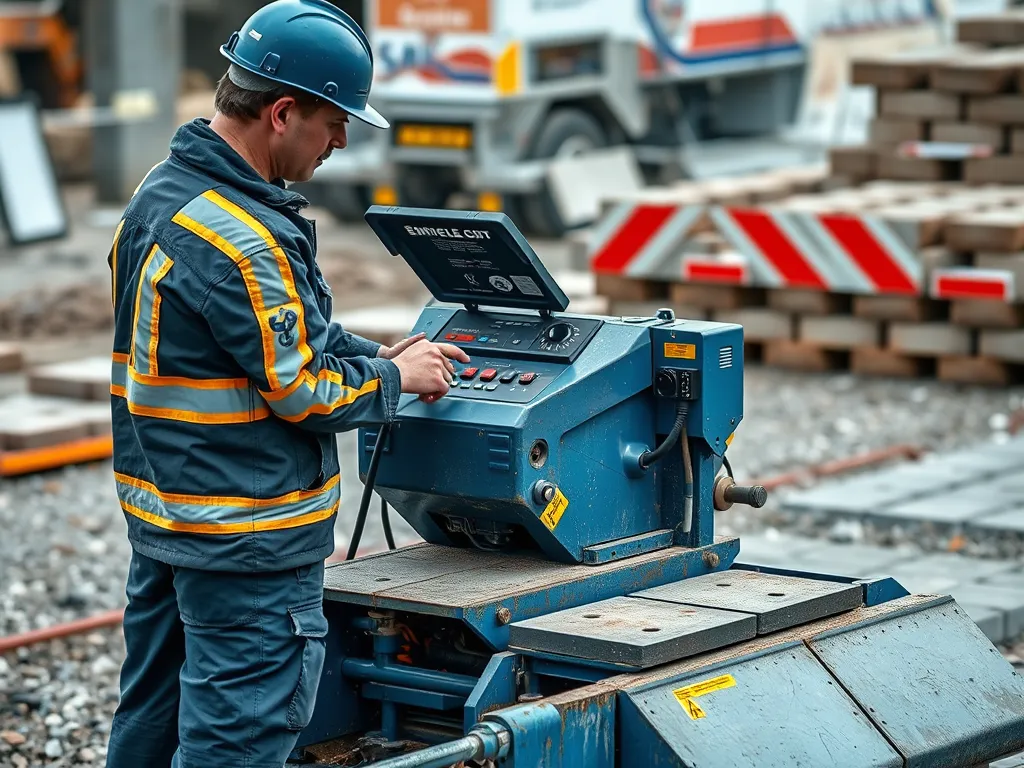 Operator training session focusing on effective paver machine use