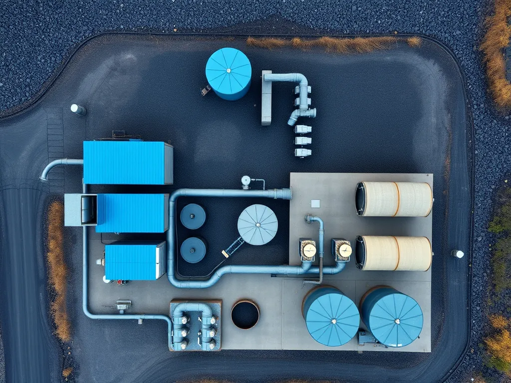 An overview of an asphalt recycling facility emphasizing energy-efficient processes.